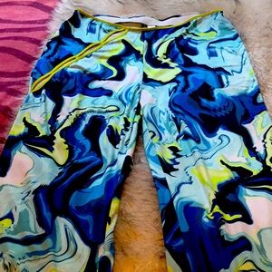 Stretchy long straight leg pants